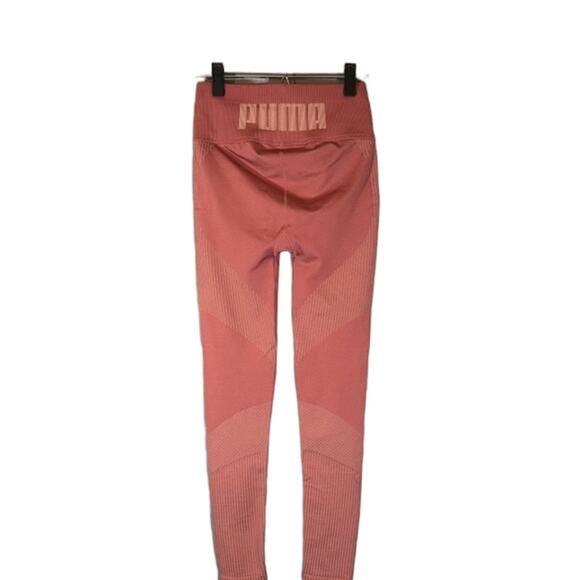 Puma Blush Pink Athletic Running Stretch Full Length Leggings Women Sz S - Picture 2 of 10